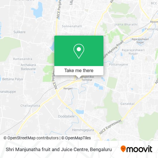 Shri Manjunatha fruit and Juice Centre map