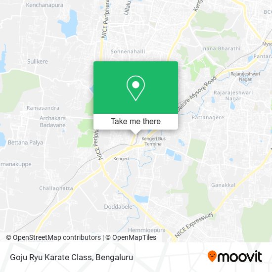 Goju Ryu Karate Class map
