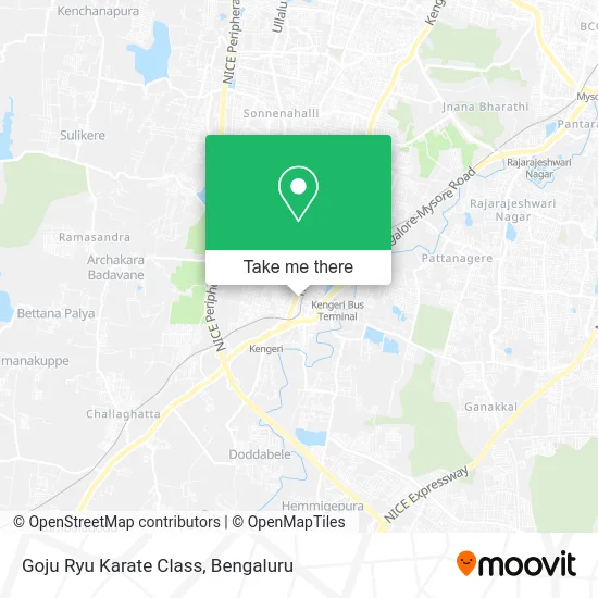 Goju Ryu Karate Class map