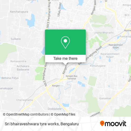 Sri bhairaveshwara tyre works map