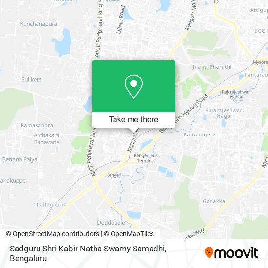 Sadguru Shri Kabir Natha Swamy Samadhi map