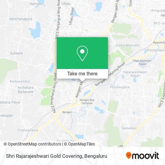 Shri Rajarajeshwari Gold Covering map