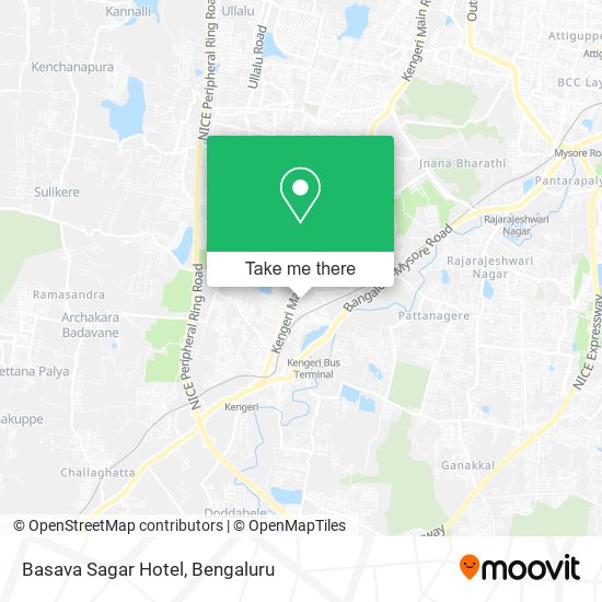 Basava Sagar Hotel map