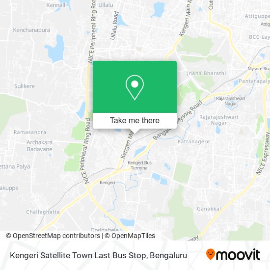 Kengeri Satellite Town Last Bus Stop map