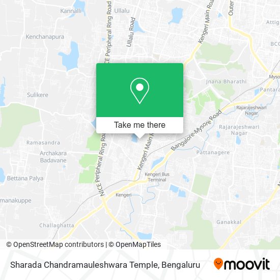 Sharada Chandramauleshwara Temple map