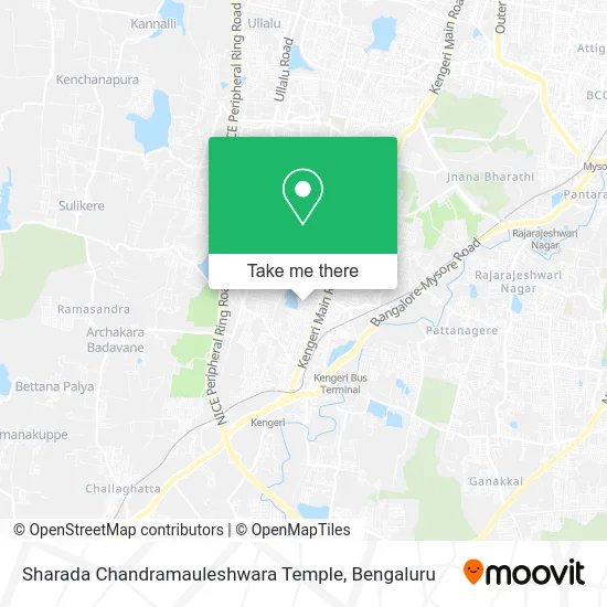 Sharada Chandramauleshwara Temple map