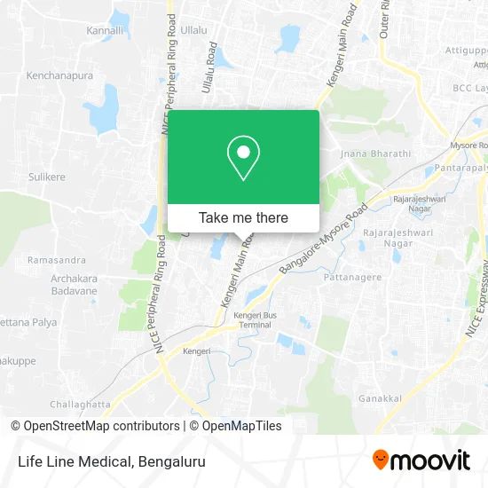 Life Line Medical map