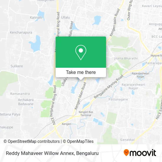Reddy Mahaveer Willow Annex map