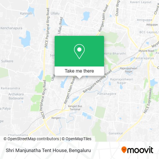 Shri Manjunatha Tent House map