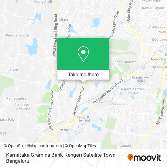 Karnataka Gramina Bank-Kengeri Satellite Town map