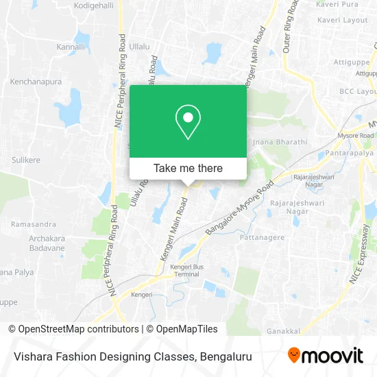 Vishara Fashion Designing Classes map
