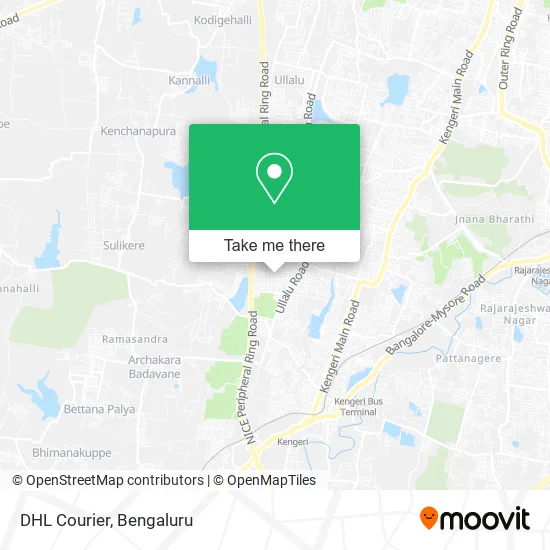 DHL Courier map