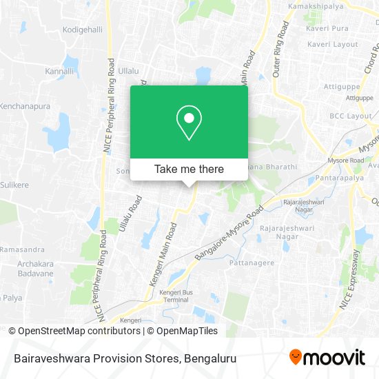 Bairaveshwara Provision Stores map