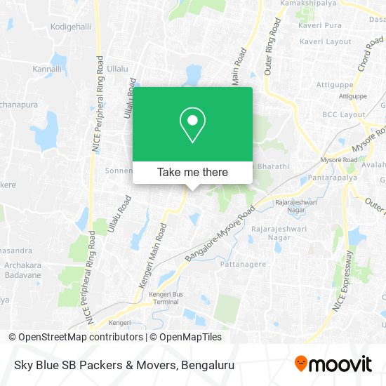 Sky Blue SB Packers & Movers map