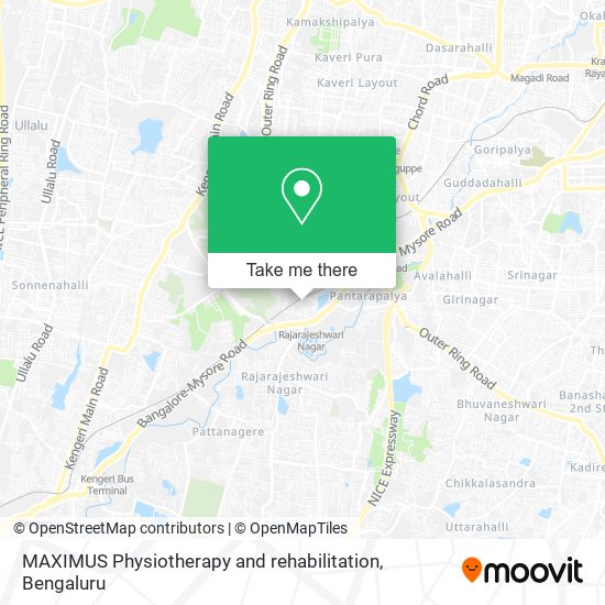 MAXIMUS Physiotherapy and rehabilitation map