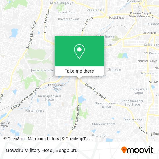 Gowdru Military Hotel map
