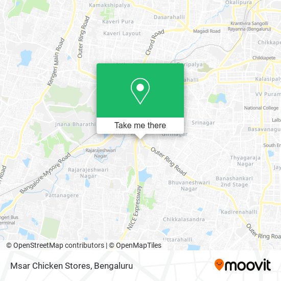 Msar Chicken Stores map