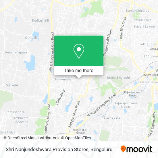 Shri Nanjundeshwara Provision Stores map