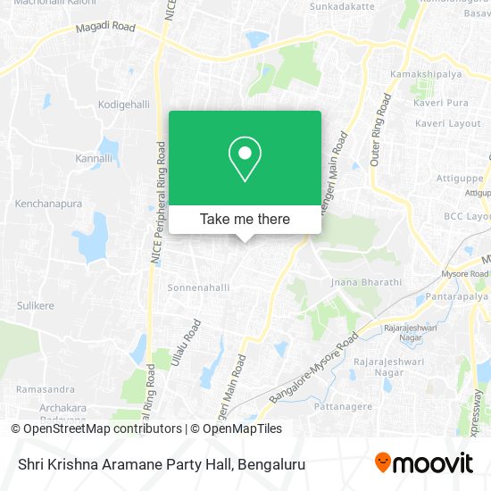 Shri Krishna Aramane Party Hall map