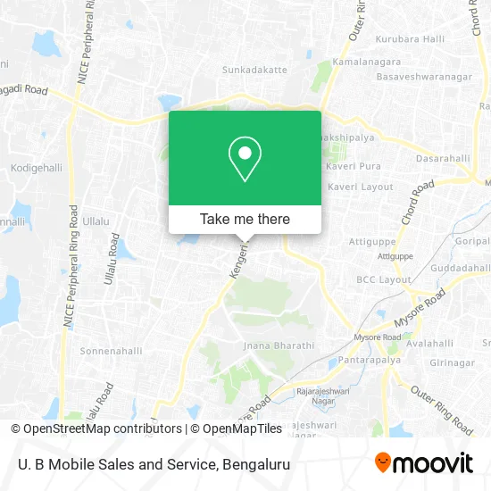U. B Mobile Sales and Service map