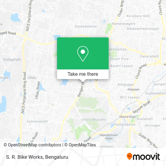 S. R. Bike Works map
