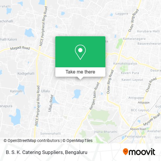 B. S. K. Catering Suppliers map