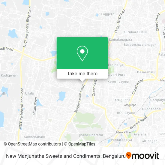 New Manjunatha Sweets and Condiments map