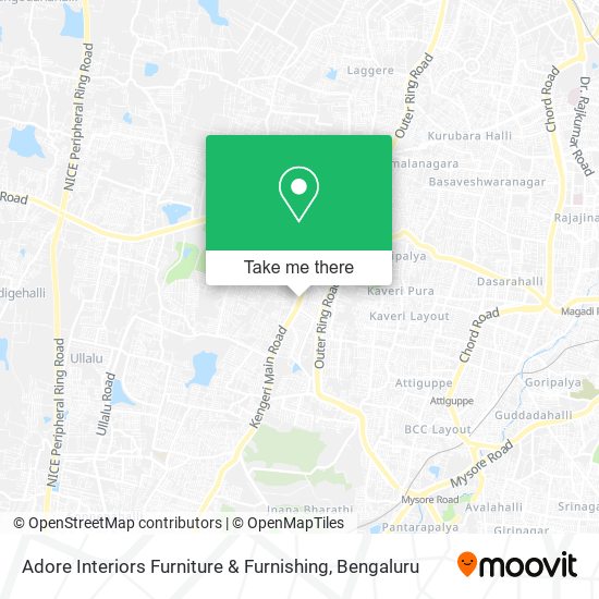 Adore Interiors Furniture & Furnishing map