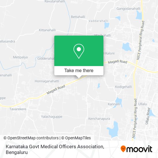 Karnataka Govt Medical Officers Association map