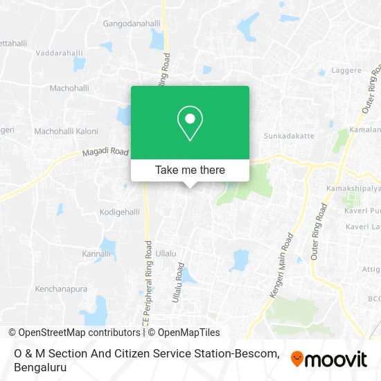 O & M Section And Citizen Service Station-Bescom map