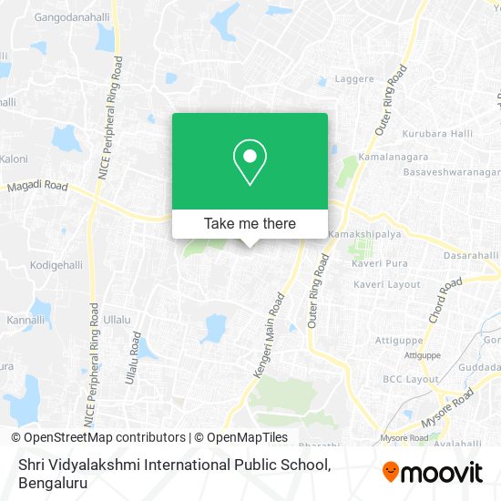 Shri Vidyalakshmi International Public School map