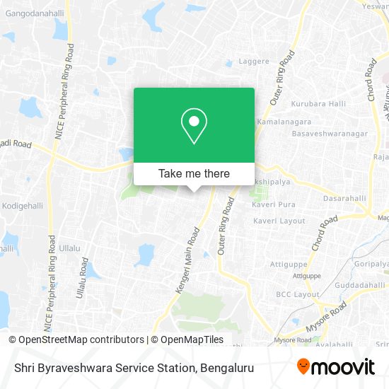 Shri Byraveshwara Service Station map