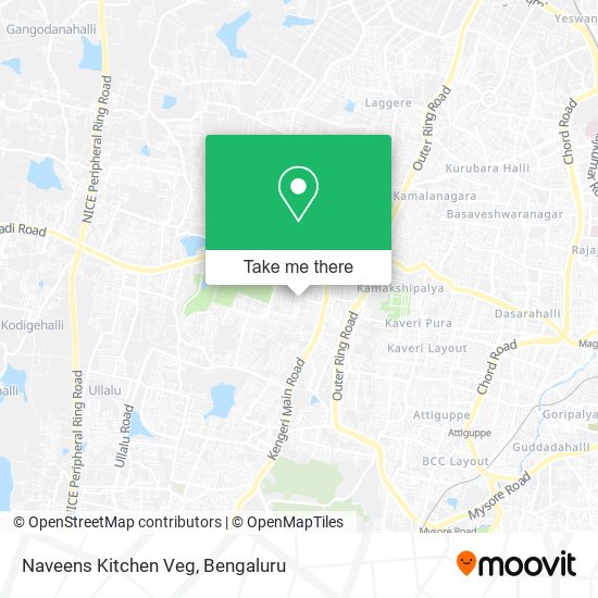 Naveens Kitchen Veg map