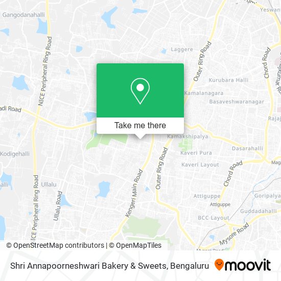 Shri Annapoorneshwari Bakery & Sweets map