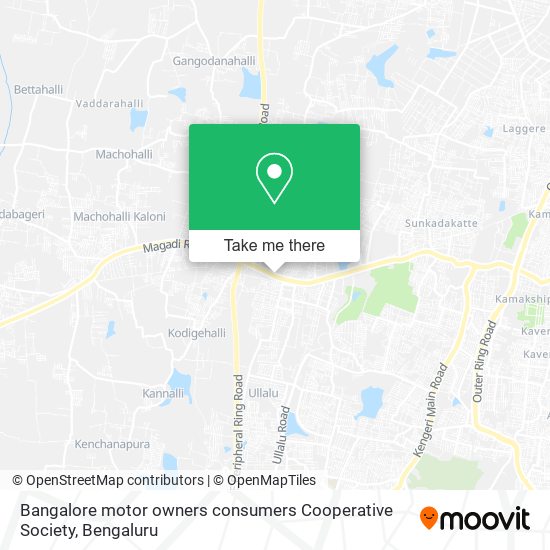 Bangalore motor owners consumers Cooperative Society map