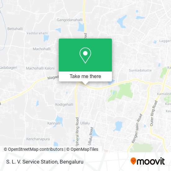 S. L. V. Service Station map