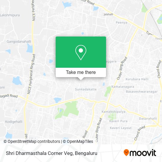 Shri Dharmasthala Corner Veg map