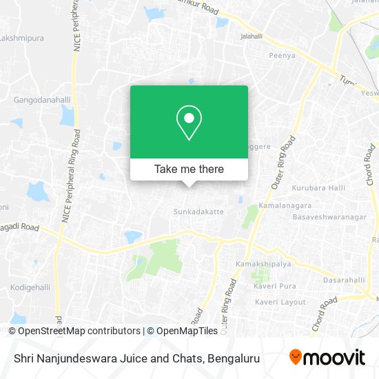 Shri Nanjundeswara Juice and Chats map