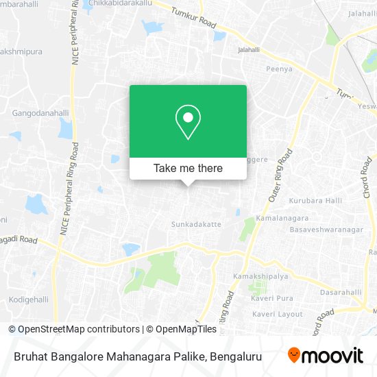 Bruhat Bangalore Mahanagara Palike map