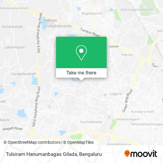 Tulsiram Hanumanbagas Gilada map