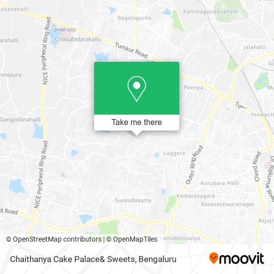 Chaithanya Cake Palace& Sweets map