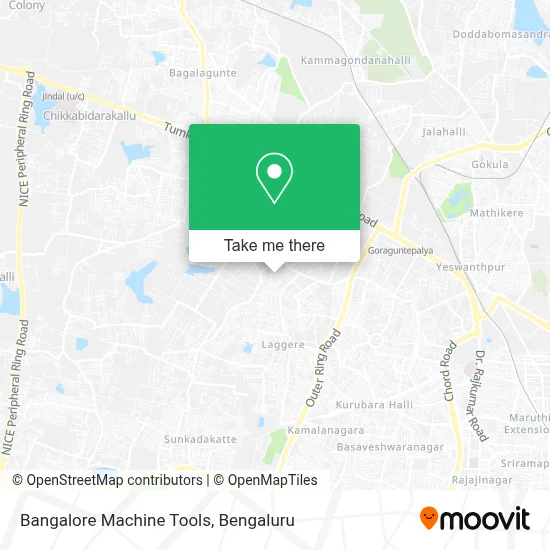 Bangalore Machine Tools map