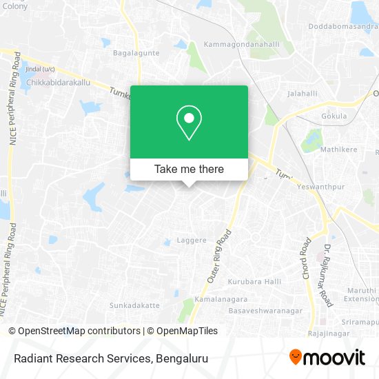 Radiant Research Services map