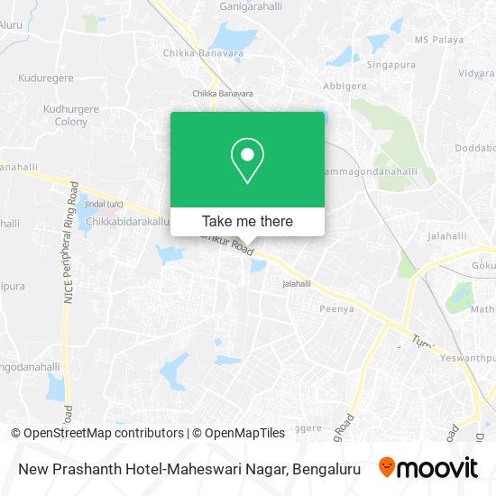 New Prashanth Hotel-Maheswari Nagar map