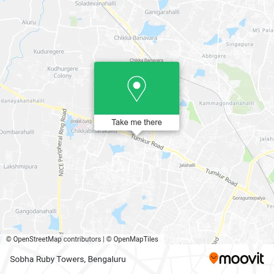 Sobha Ruby Towers map