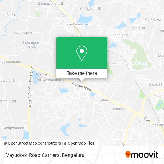 Vayudoot Road Carriers map