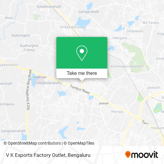 V K Exports Factory Outlet map