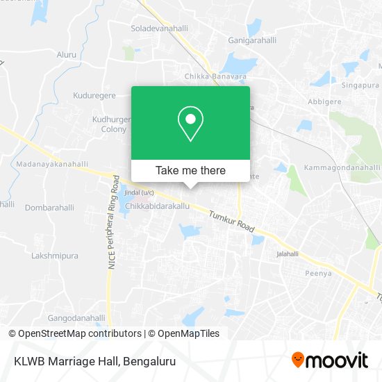 KLWB Marriage Hall map