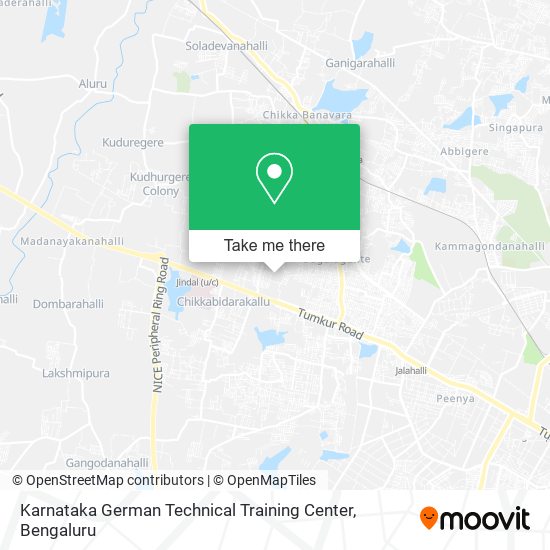 Karnataka German Technical Training Center map