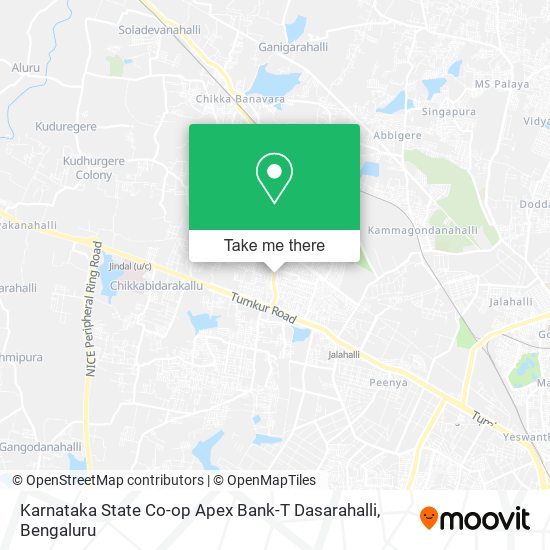 Karnataka State Co-op Apex Bank-T Dasarahalli map